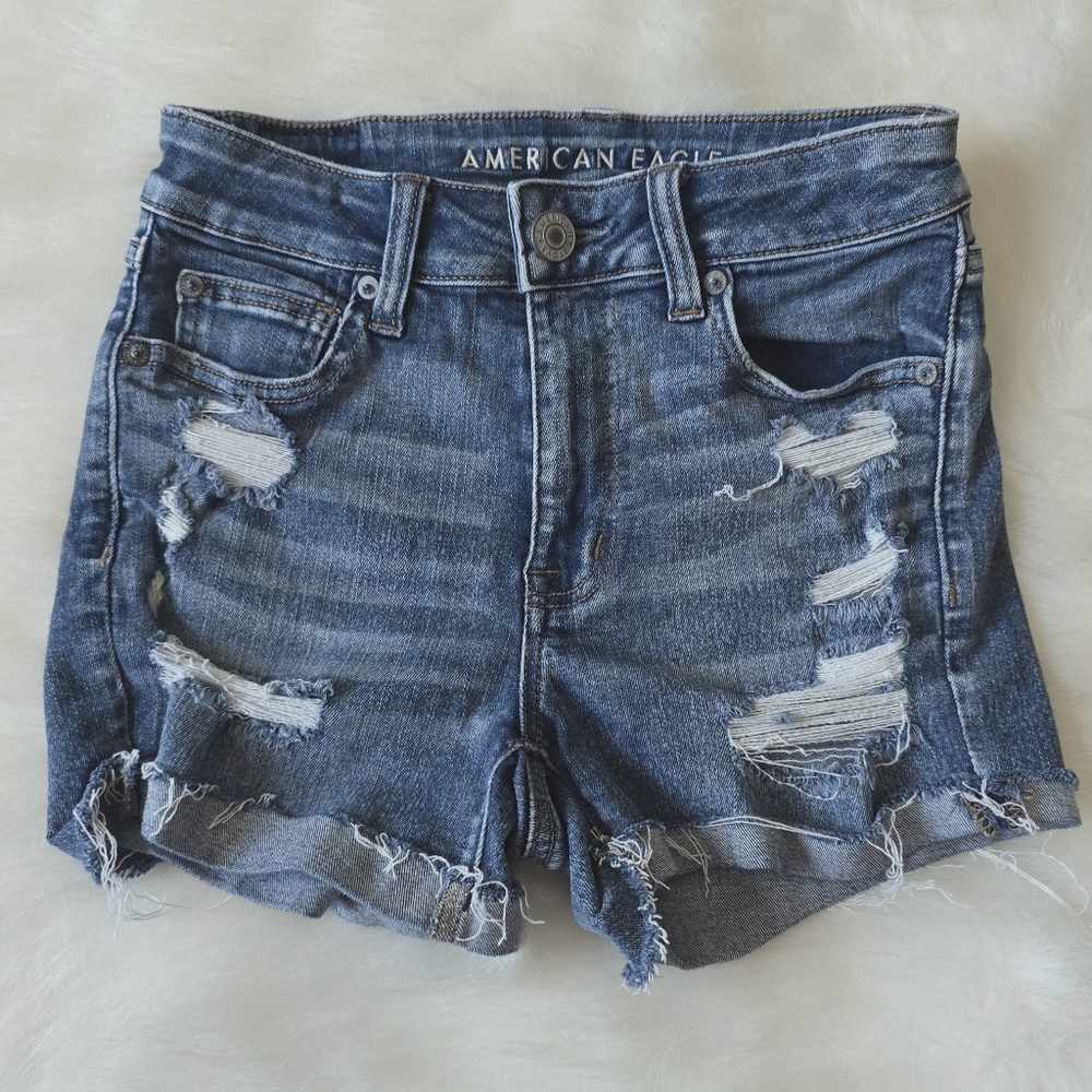 American Eagle Hi-Rise Shortie Shorts